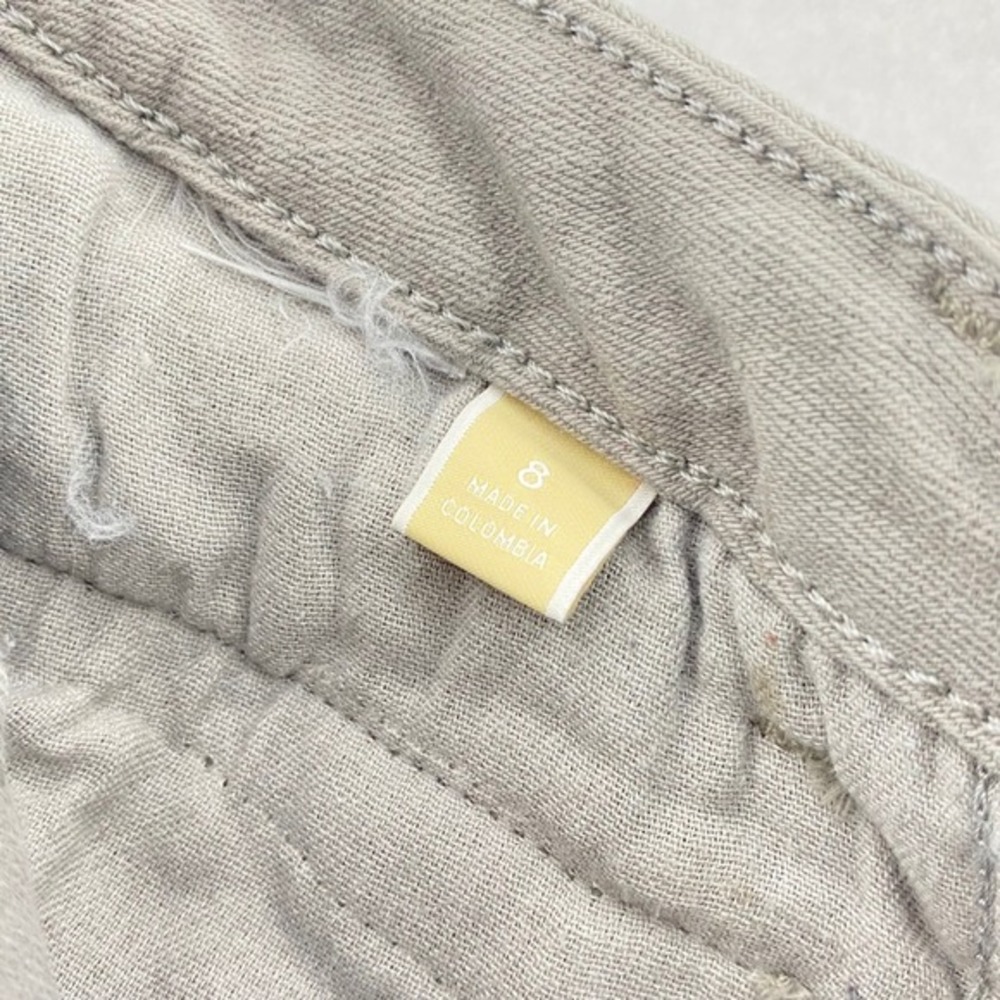 Michael Kors Gray Denim Pants Zipper Pockets Skinny Jeans Size 8 - Picture 12 of 12
